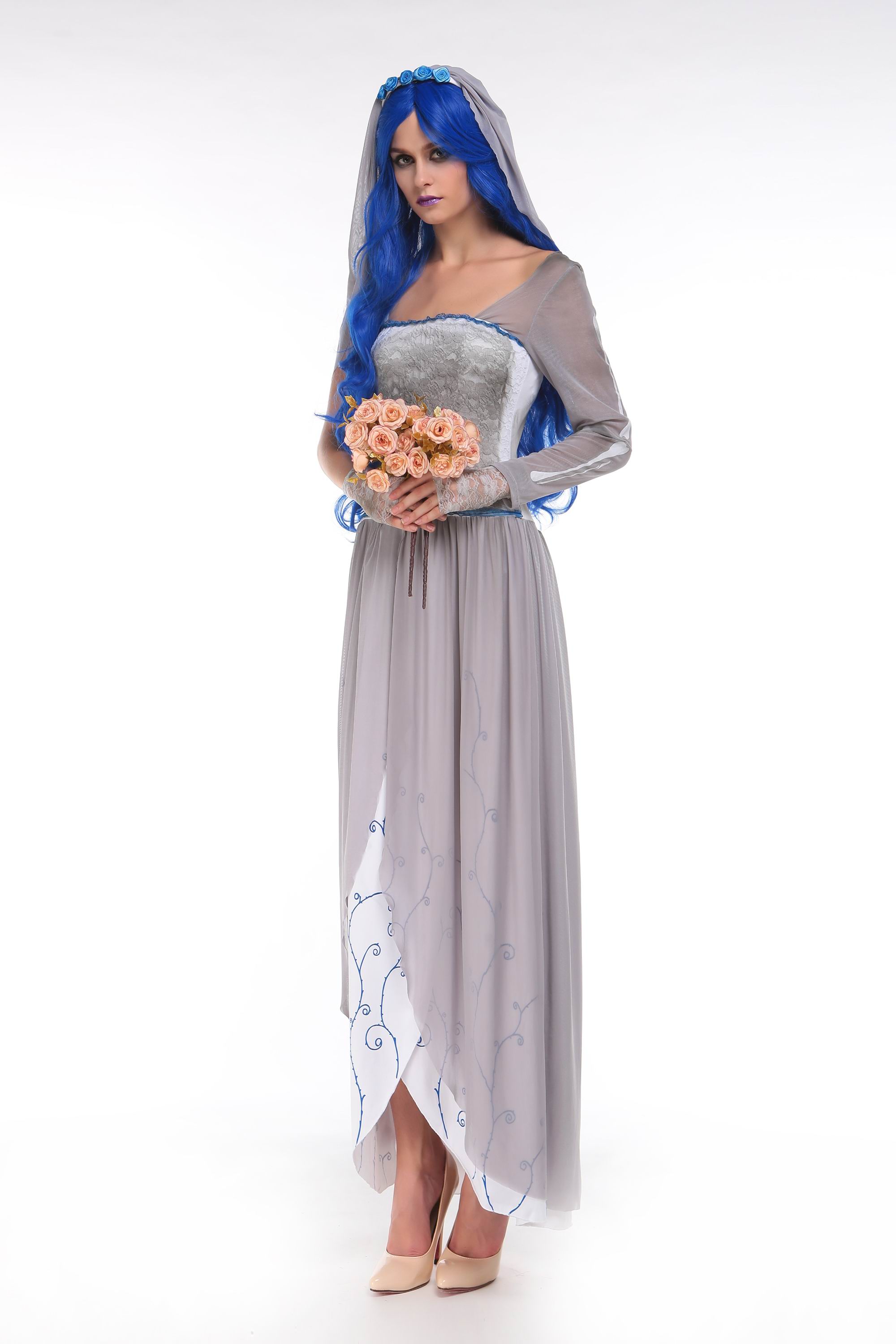 F66180 3pc Dead Bride Costume